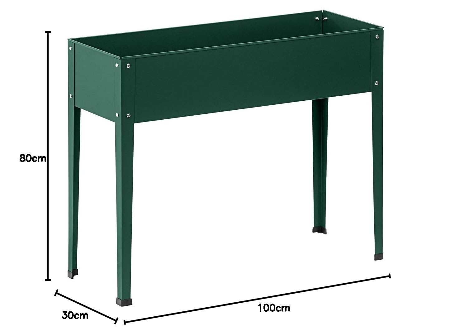 dehner-hochbeet-m-nster-2-metall-100x30cm-dunkelgr-n image 2