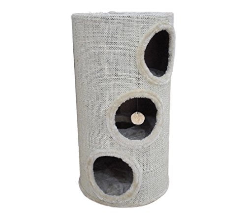 dehner-wild-nature-katzen-kratztonne-kratzm-bel-beige-70-cm image 2