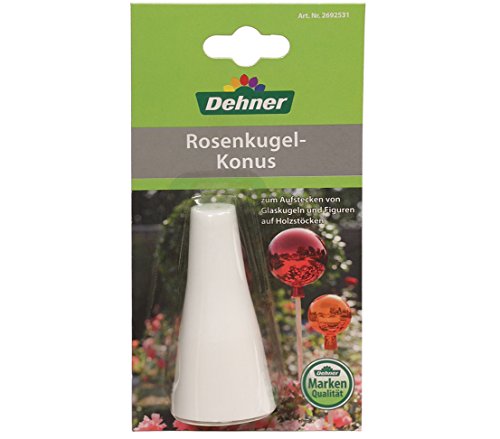 dehner-rosenkugel-konus-halter-wei-kunststoff image 3