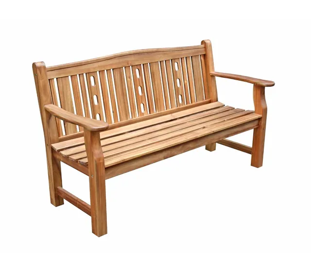dehner-bristol-gartenbank-3-sitzer-holz-natur-157-cm image 1