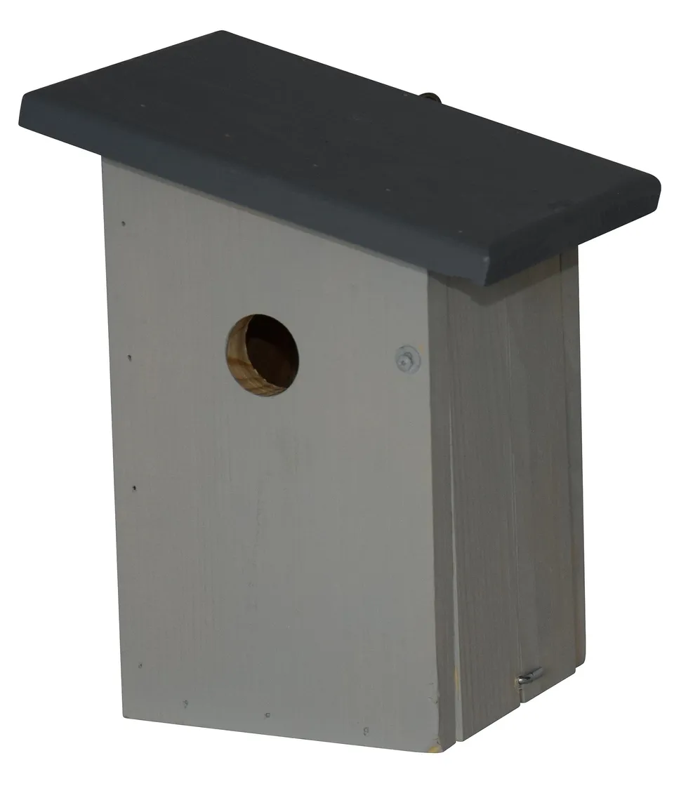 dehner-natura-jonna-nistkasten-holz-32mm-einflugloch-grau image 1