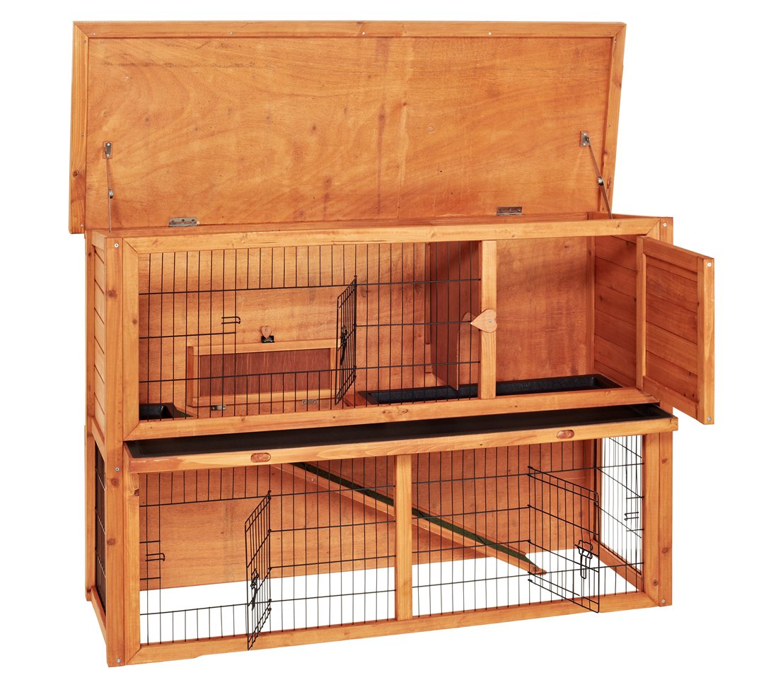 dehner-hoppel-nagerheim-hasenstall-136x50x85-cm-holz-natur image 2