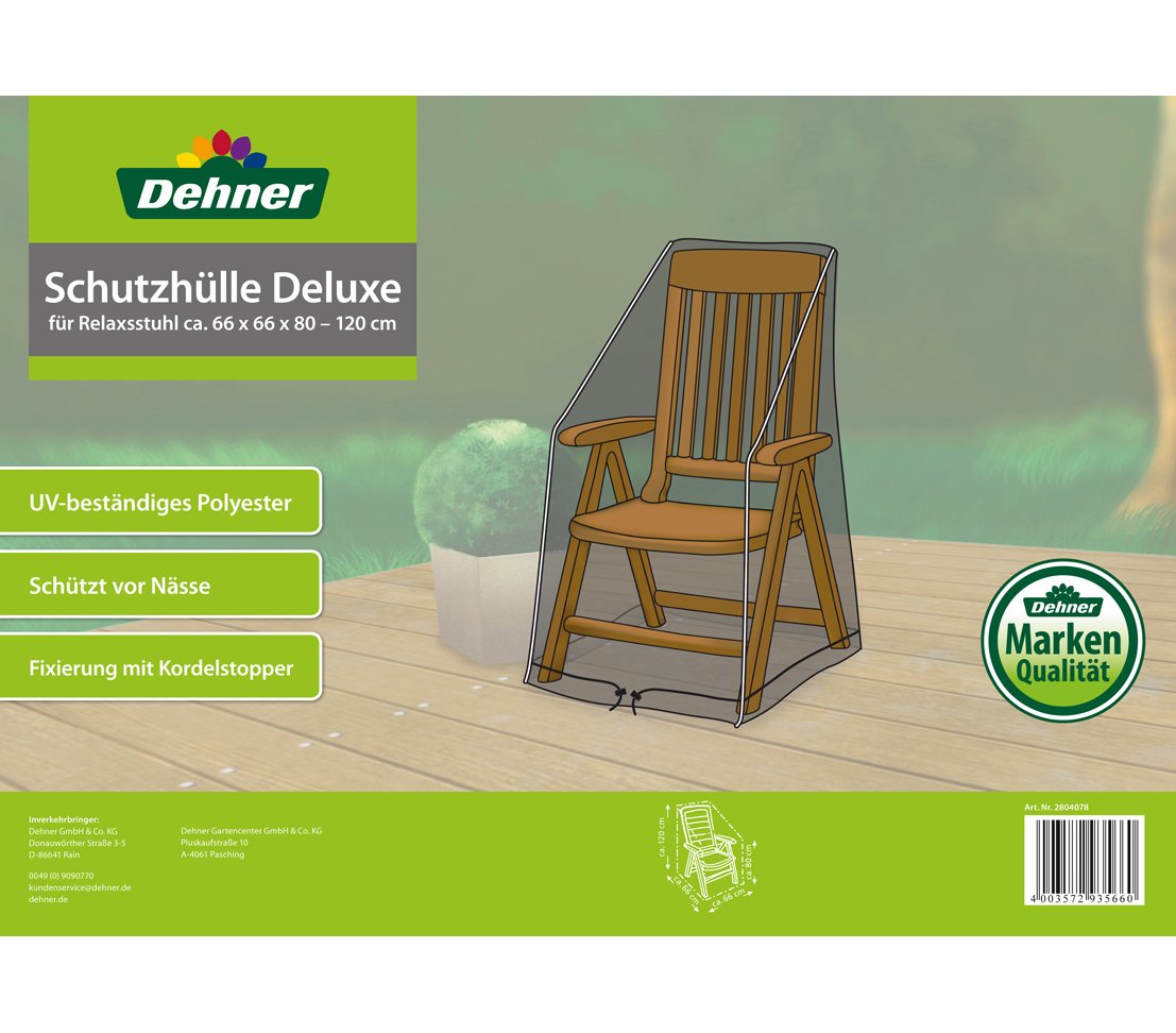 dehner-wild-nature-schutzh-lle-deluxe-gartenstuhl-polyester-anthrazit-120-cm image 3