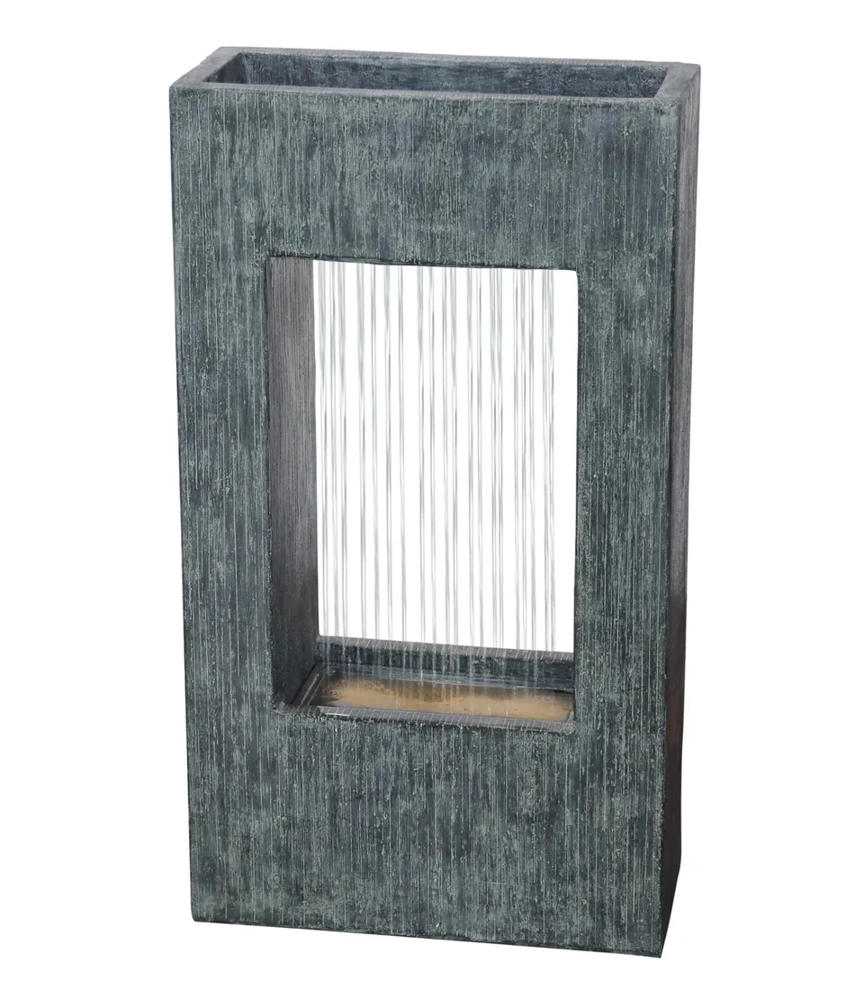 dehner-gartenbrunnen-vigo-solar-led-polyresin-grau image 1