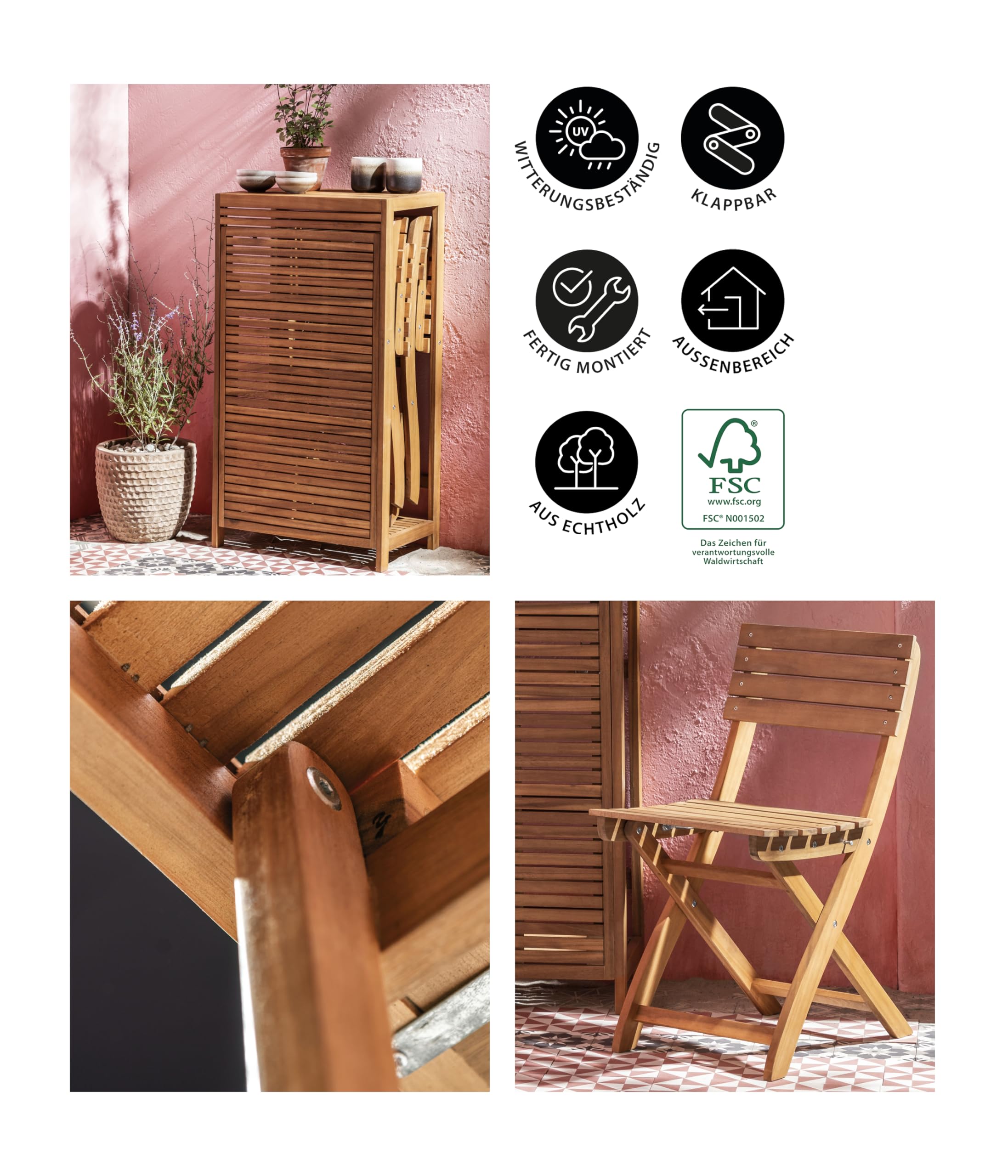 dehner-neapel-balkonset-klapptisch-st-hle-akazie-braun image 7