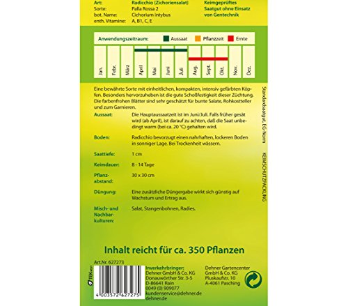 dehner-radicchio-palla-rossa-2-saatgut-5er-pack-ertragreich image 4