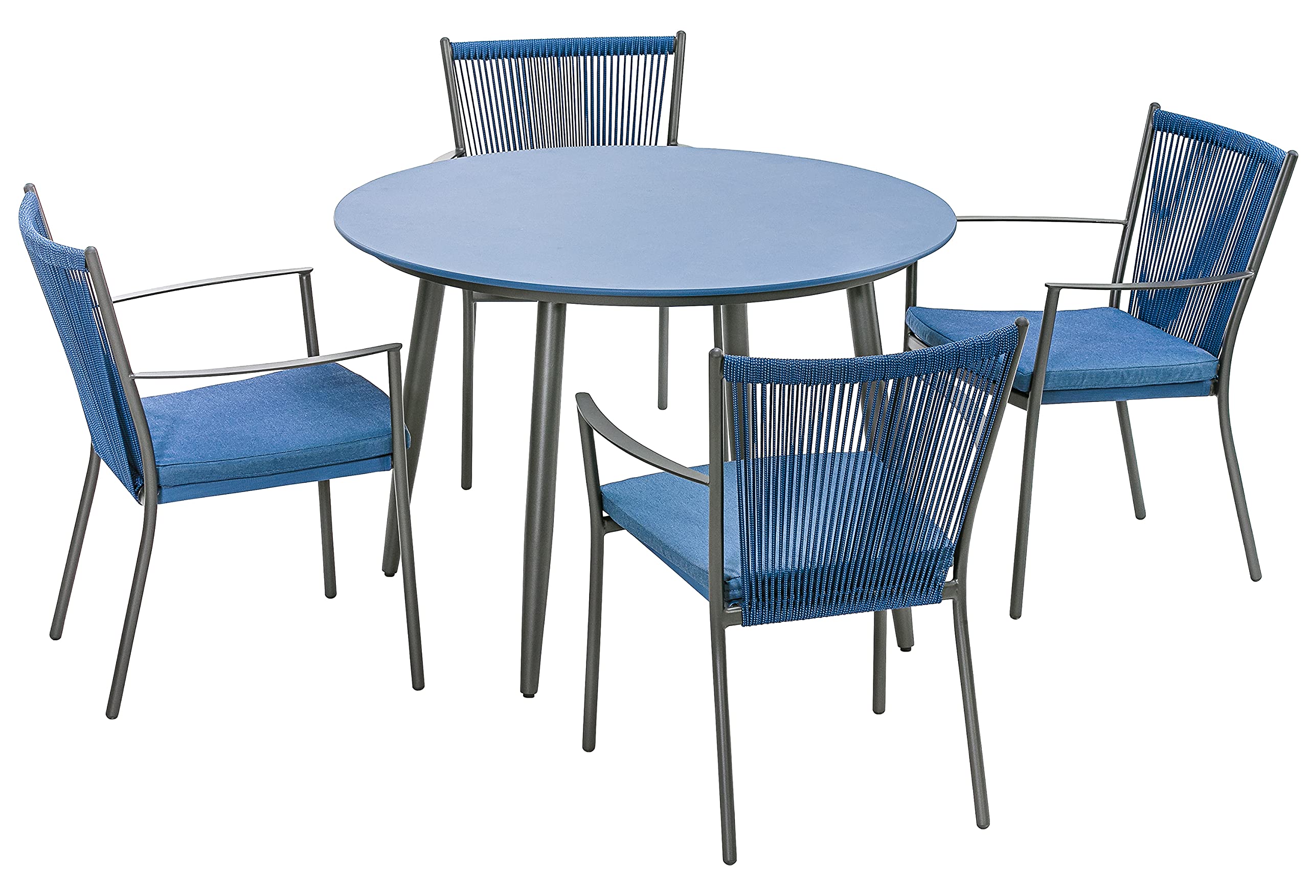 dehner-gartentisch-delphi-110-cm-alu-creatop-blau-schwarz-rund image 4