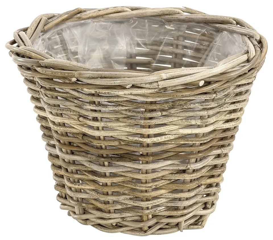 dehner-rattan-pflanztopf-29x29x20-cm-grau-braun image 1