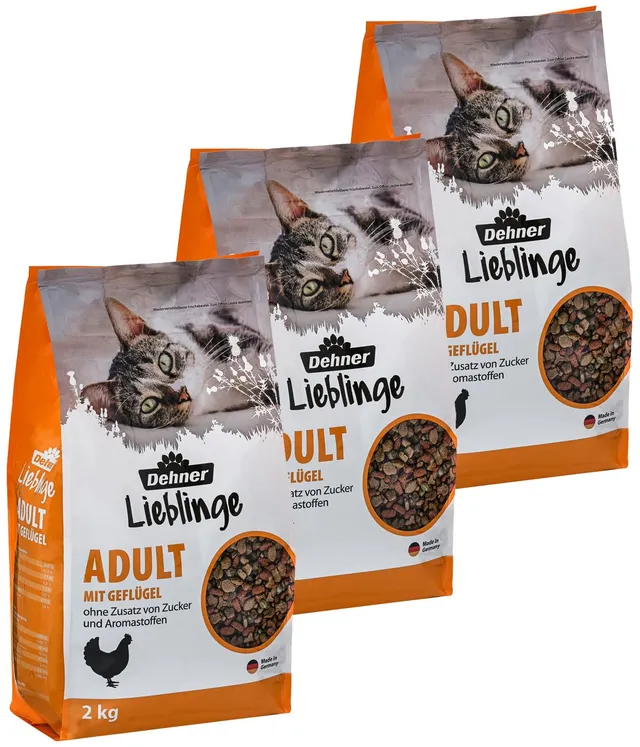 dehner-lieblinge-katzenfutter-gefl-gel-trocken-6-kg-zuckerfrei image 1