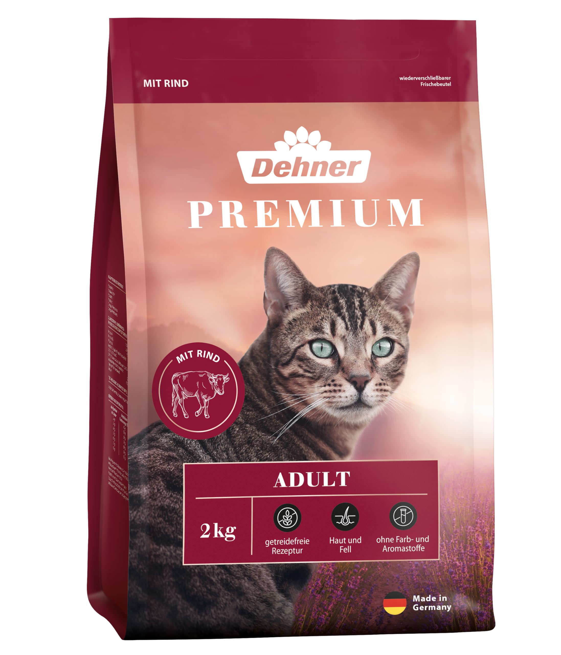 dehner-premium-katzenfutter-rind-2kg-getreidefrei image 1