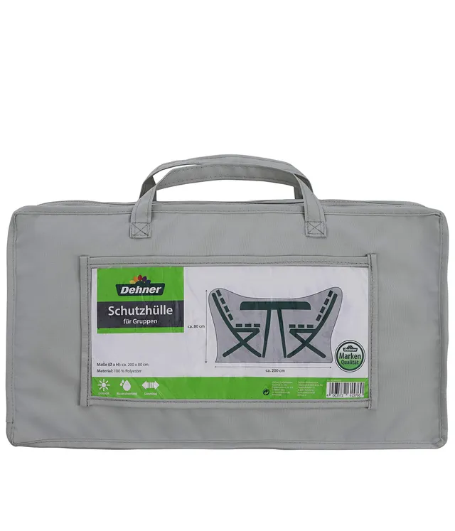 dehner-abdeckung-runde-sitzgruppe-grau-200-polyester image 1