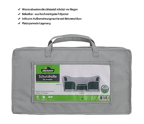 dehner-abdeckung-sitzgruppe-270x85x210-cm-polyester-grau-wasserabweisend image 7