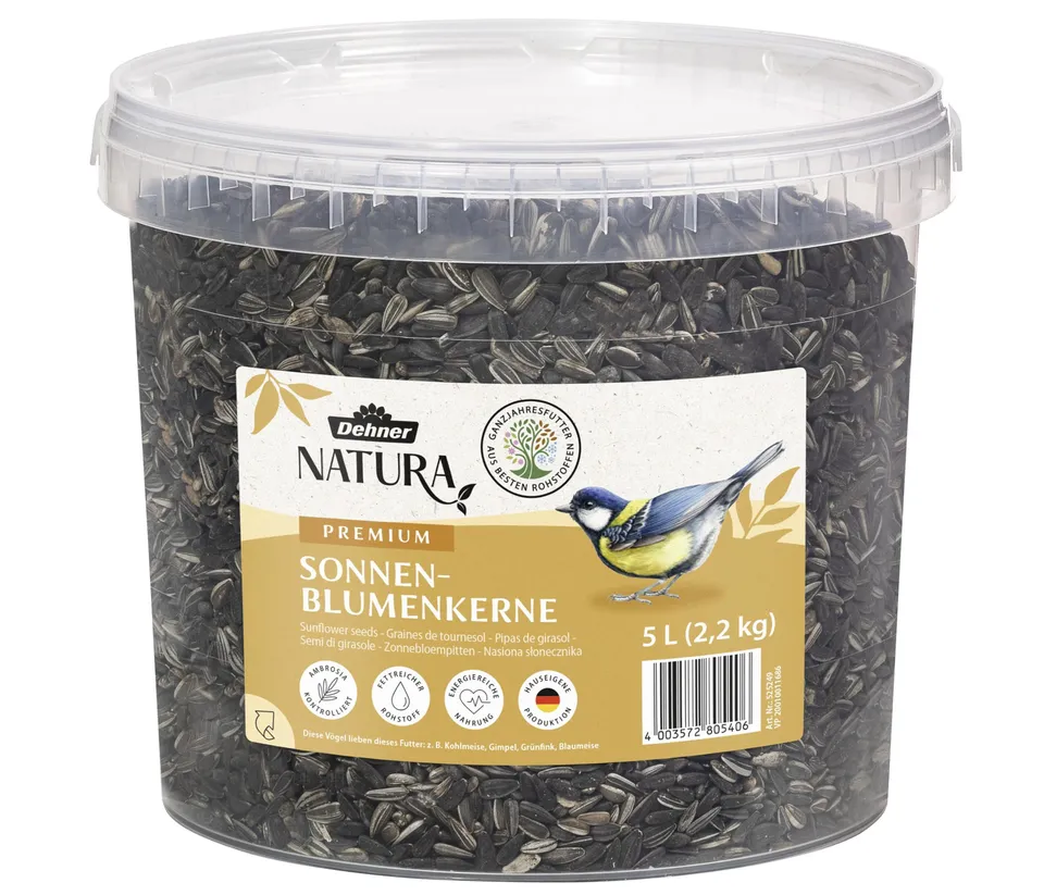 dehner-natura-wildvogelfutter-sonnenblumenkerne-2-2-kg image 1
