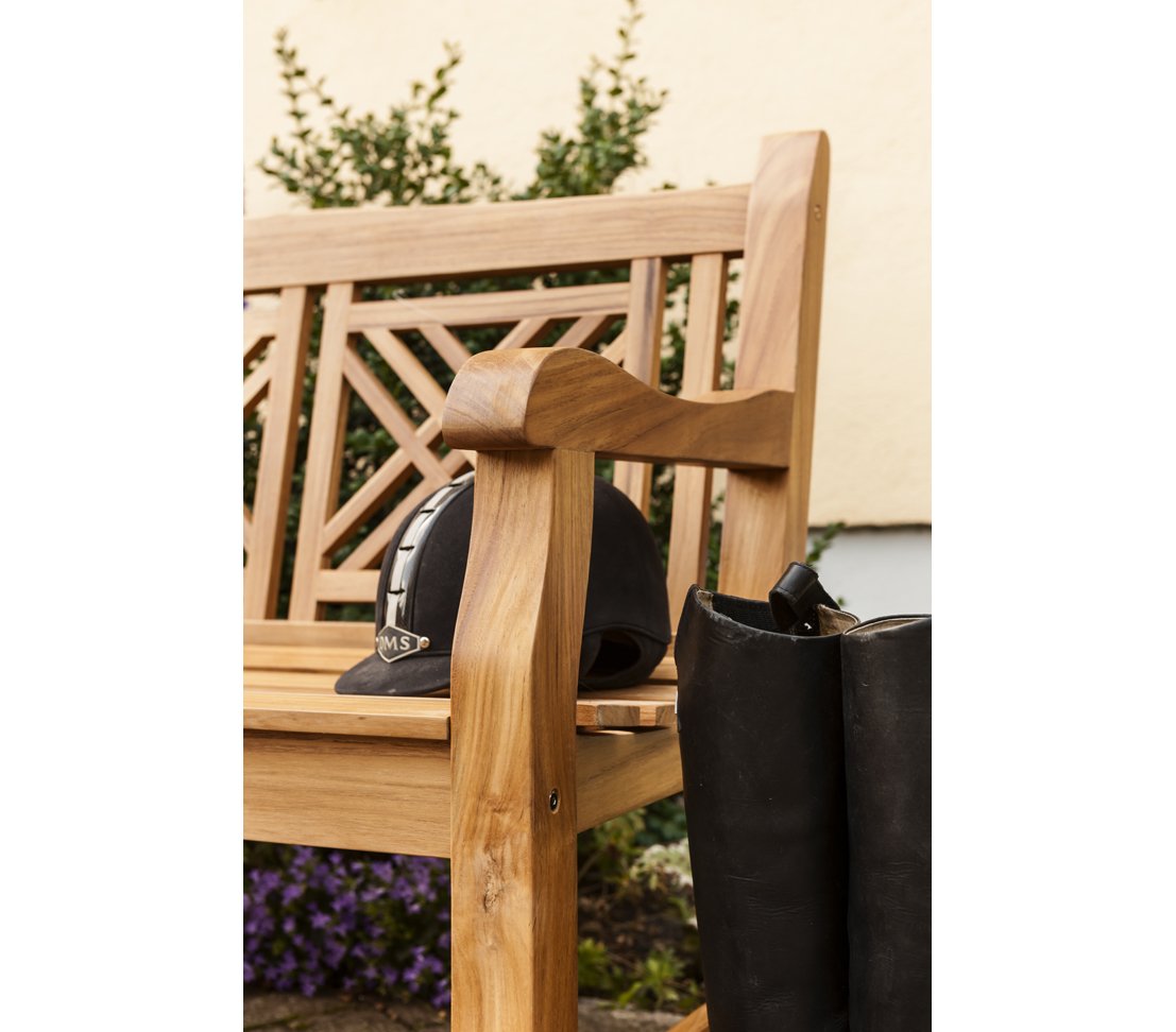 dehner-korfu-gartenbank-3-sitzer-teakholz-150x90x66cm image 4